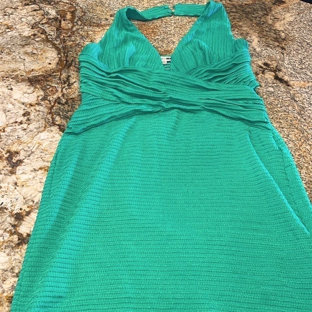 FASHION NOVA Jessie Textured Mini Open Back Plunging Cutout Halter Dress - Picture 8 of 8